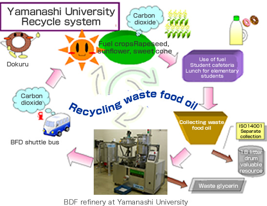 Yamanashi UniversityRecycle system